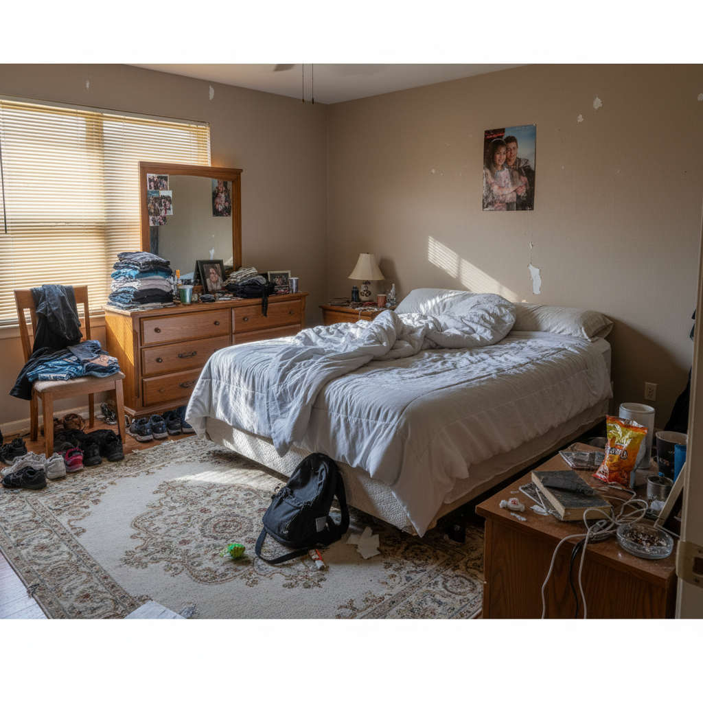 Bedroom Makeover: From Clutter to Cozy Serenity — original