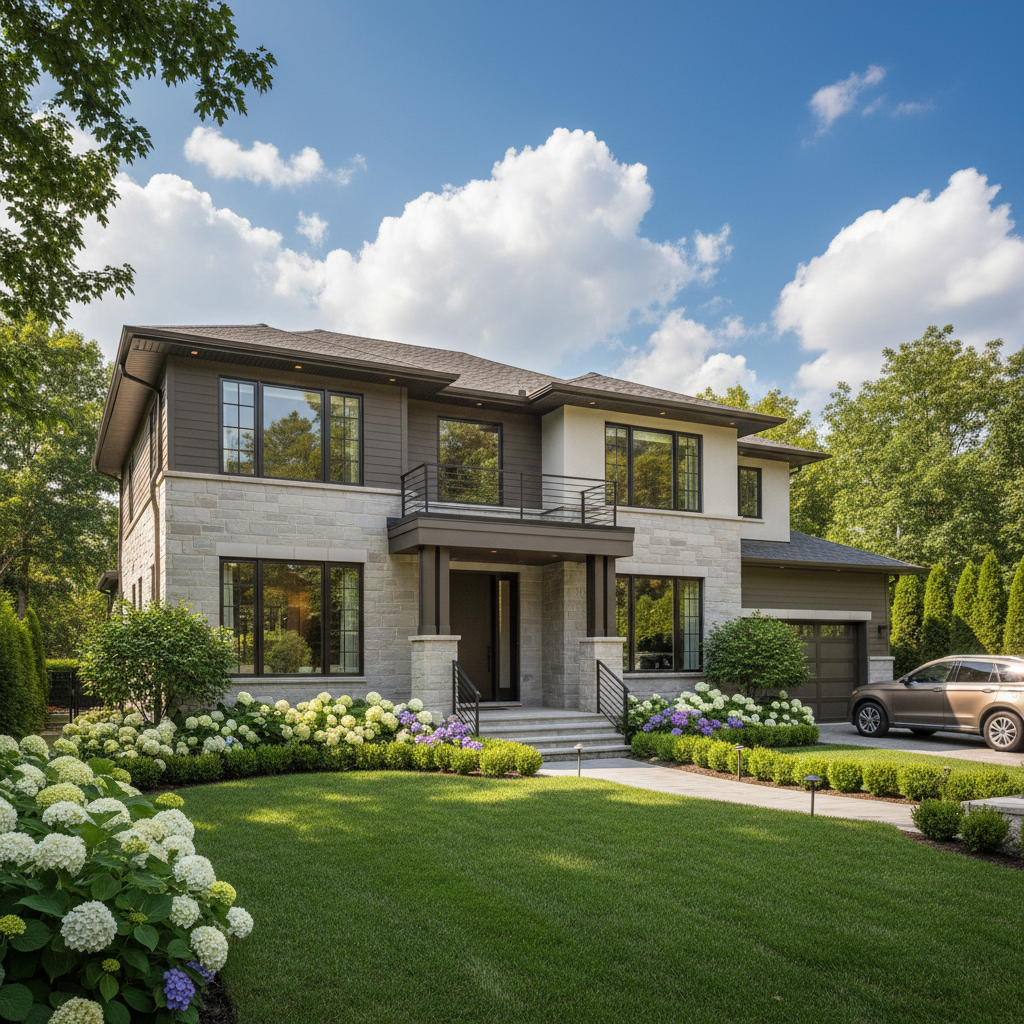 Exterior Refresh: Grey Sky to Inviting Curb Appeal — enhanced