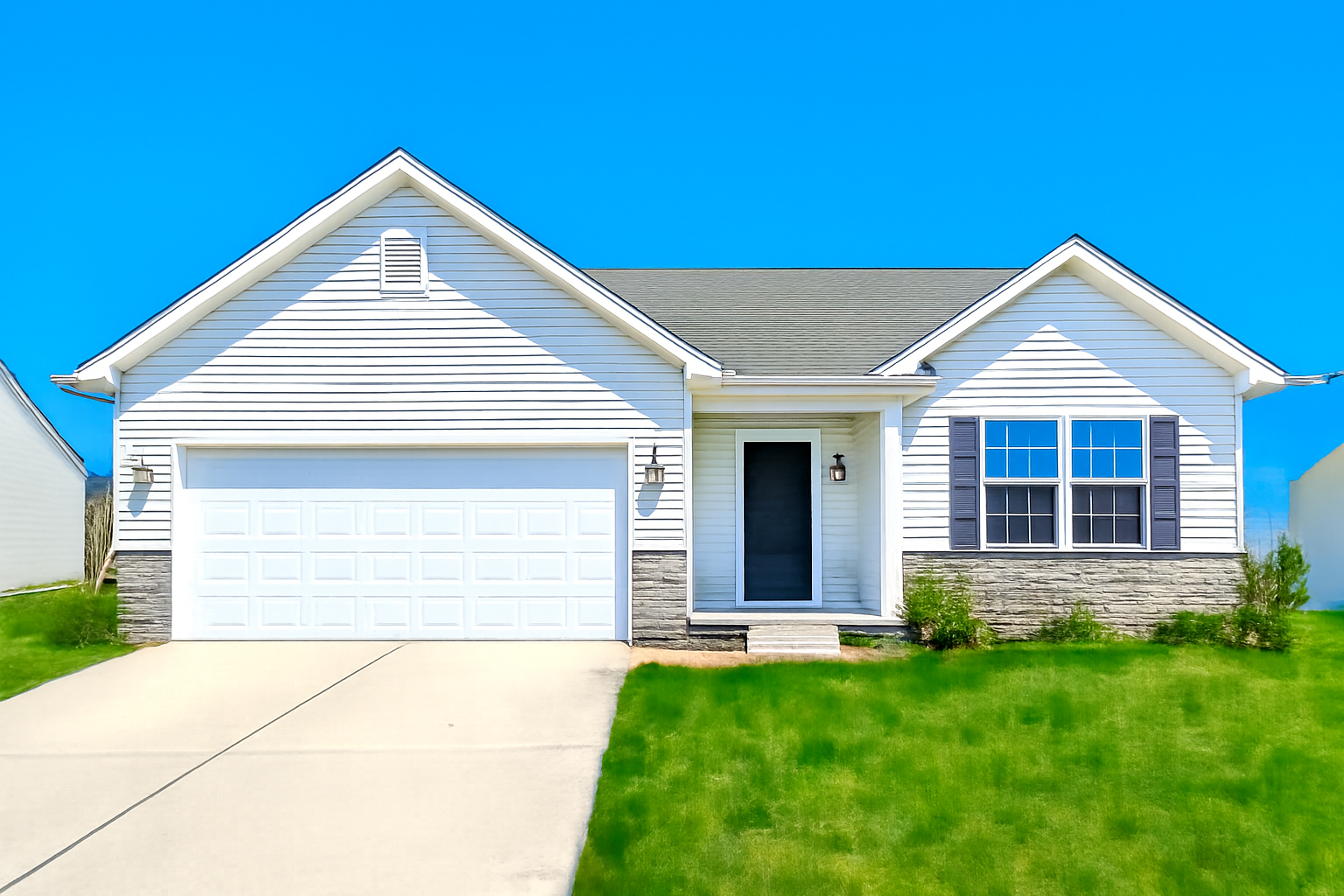 Exterior Home Makeover — enhanced