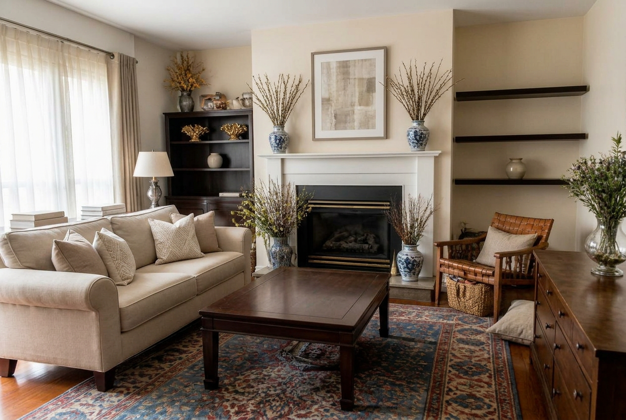 Living Room Transformation — enhanced