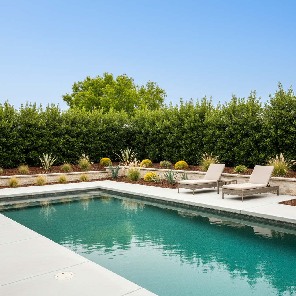 Transforming a Pool Area with a Sunny Sky — enhanced